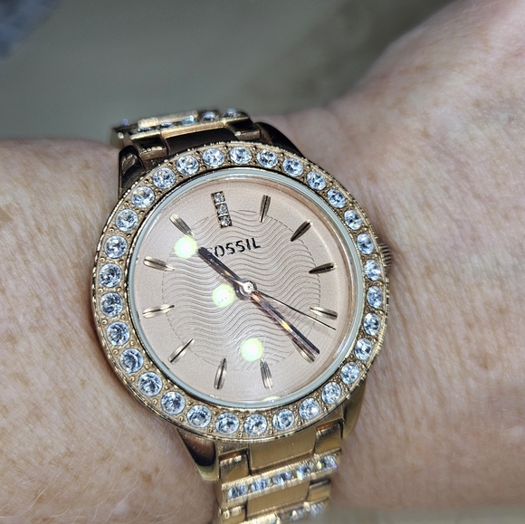 Fossil Jesse Three-Hand Wrist Watch for Women - Rose Gold - Picture 1 of 6